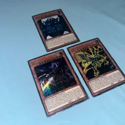 YuGiOh Egyptian God Card Set Obelisk, Slifer, Ra, TN19, Prismatic Secret Limited - Image 5