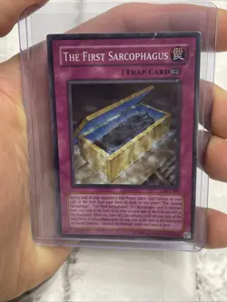 Yu-Gi-Oh! The First Sarcophagus #AST-101 Yugioh! Rare Card MP/LP Vintage Vtg - Image 2
