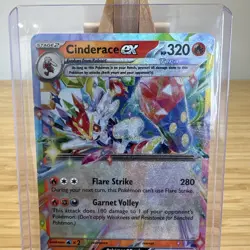 Pokemon Card Cinderace ex 028/142 Double Rare Stellar Crown Near Mint ENGLISH - Image 2