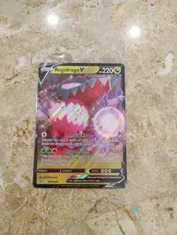 Regidrago V - 135/195 - Pokemon Silver Tempest Sword & Shield Ultra Rare Card NM - Image 1