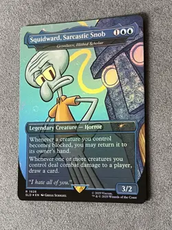 MTG - Squidward, Sarcastic Snob -Borderless Rainbow Foil - Secret Lair -SLD 1928 - Image 2