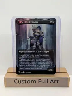 Rev, Tithe Extractor Foil Custom sticker on bulk MTG Commander - Image 1