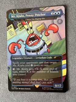 MTG - Mr. Krabs, Penny Pincher -Borderless Rainbow Foil - Secret Lair - SLD 1927 - Image 1