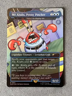 MTG - Mr. Krabs, Penny Pincher -Borderless Rainbow Foil - Secret Lair - SLD 1927 - Image 2