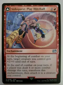 MTG - Final Fantasy: Sidequest: Play Blitzball (0158) - Uncommon - Near Mint - Image 1