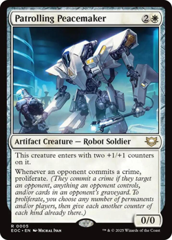 MTG Magic 1x Patrolling Peacemaker (M/NM) Commander Edge of Eternities - Image 1