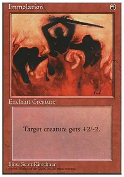 Immolation - Light Play MTG 4th Edition - Image 1