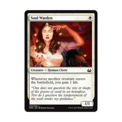 WOTC MTG Modern Masters 2017 Soul Warden (C) EX - Image 1