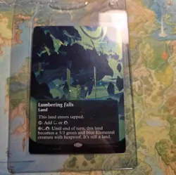 Lumbering Falls (0159) (Borderless) (Galaxy Foil) MTG NM/M - Image 1