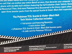 POKEMON TCG 1 x Black Bolt & 1 x White Flare Tech Sticker Collection IN STOCK - Image 5