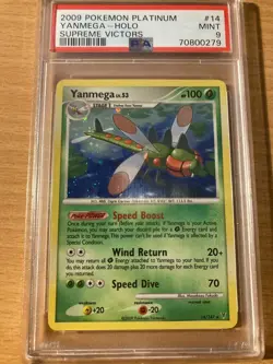PSA 9 Yanmega holo supreme victors 2009 platinum Pokemon - Image 1