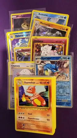 (250) Pokemon Assorted Bulk - Common Uncommon Rare Holo Reverse - ETB Sleeves - Image 3