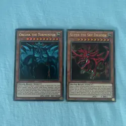 Obelisk The Tormentor EG01-EN001 + Slifer The Sky Dragon EGS1-EN001 - YuGiOh Set - Image 3