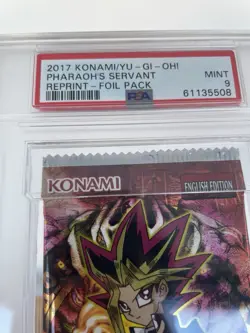 YuGiOh 2017 Pharaoh's Servant Booster Pack - Sealed (PSA 9) Graded - Image 2