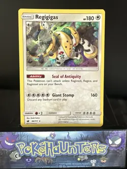 Pokemon Card Regigigas 84/111 Crimson Invasion Holo Rare Near Mint - Image 1