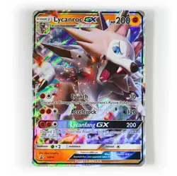 Pokemon - Lycanroc GX - SM14 - Black Star Promo - Half Art Card - Image 1
