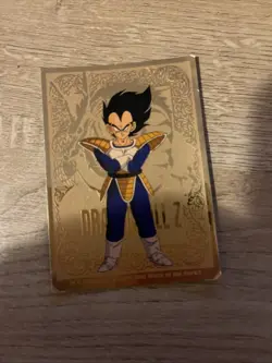 1998 Dragon Ball Z Vegeta Gold Foil Card #G2 Artbox FUNimation JPP/AMADA - Image 1