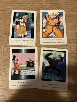 Dragon Ball Z Prism Hero Collection Foil Artbox Card DBZ ( 4 Cards) - Image 1