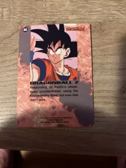 1996 Dragon Ball Z Card #06 Goku Kamehameha Holo Foil Prism - Image 2
