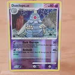 Dusclops 34/100 | D&P Stormfront REVERSE HOLO | Pokemon card Sleeve/Top Loader - Image 1