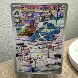 Pokemon TCG Metagross 178/162 Temporal Forces Holo Card Illustration Rare Mint - Image 1