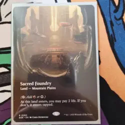 Mtg Edge Of Eternities Sacred Foundry Borderless Non Foil Card - Image 1