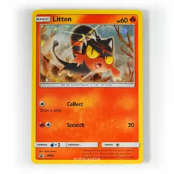 Pokemon - Litten Holo - SM08 - Black Star Promo Card - Image 1