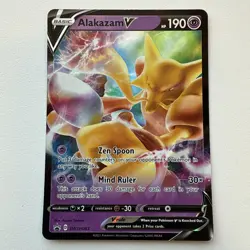 Black Star Promo Pokemon Card, Alakazam V SWSH083 Ultra Rare - Image 1