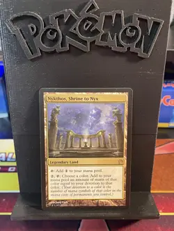 MTG Nykthos Shrine To Nyx Rare Legendary Land Theros Lightly Played - Image 1