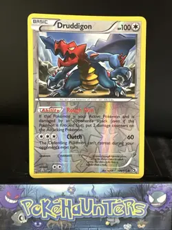 Pokemon Card Druddigon 106/113 Legendary Treasures Reverse Holo Rare NM - Image 1