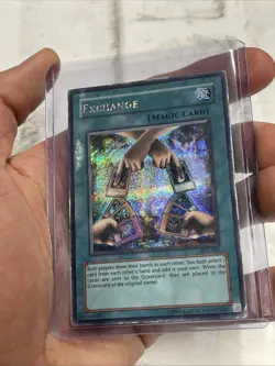 Yugioh! Exchange - EDS-001 - Secret Rare - Unlimited Holo Card MP Vintage Vtg - Image 2
