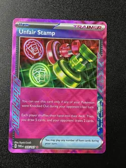 Pokemon Card Ace Spec Unfair Stamp 165/167 Twilight Masquerade Holo NM - Image 1
