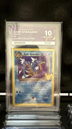 ACE 10 Dark Gyarados 8/82 Celebrations Classic Collection 2021 Pokemon Card - Image 1