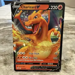 Charizard V 019/189 Darkness Ablaze NM Full Art Ultra Rare Pokemon Card - Image 1