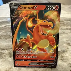 Pokemon Trading Card Game Crown Zenith Charizard V Ultra Rare 018/159 NM - Image 1