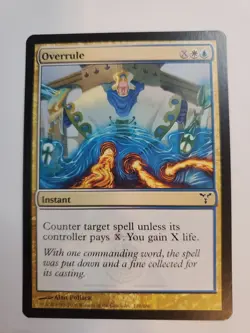 MTG Magic The Gathering Card Overrule Instant White Blue Dissension 1993-2006 - Image 1