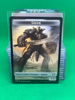 MTG - Golem 9/9 / Golem 3/3 Edge of Eternities Tokens - Image 2