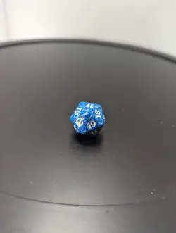 MTG Blue Theros Edition Spindown Die 20 Sided Dice Life Counter - Image 1