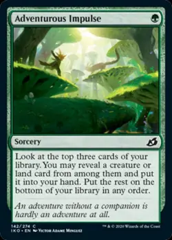 Adventurous Impulse -Foil Light Play MTG Ikoria: Lair of Behemoths - Image 1