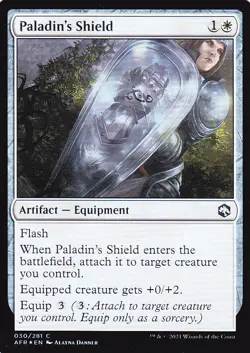 ADVENTURES IN THE FORGOTTEN REALMS..PALADINS SHIELD..FOIL..MTG..NRMT NP..COMMON - Image 1