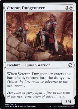 ADVENTURES IN THE FORGOTTEN REALMS..VETERAN DUNGEONEER..FOIL..MTG..NRMT NP..COM - Image 1