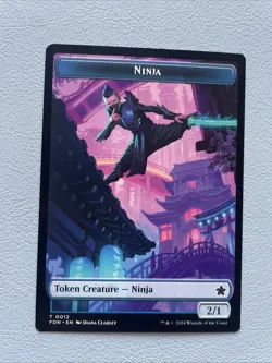 Emblem - Kaito, Cunning Infiltrator Ninja Doubled-Sided Token NM, English MTG - Image 2