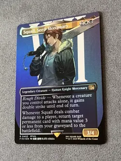 MTG - Squall, SeeD Mercenary - FOIL Borderless - Final Fantasy - FIN 0402 - Image 1