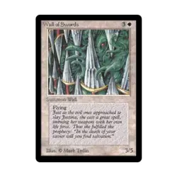 WOTC MtG Beta Wall of Swords (U) Fair - Image 1