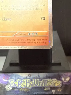 Pokemon Card Growlithe SVP 024 Cosmos Holo With HD GALAXY Swirl Near Mint - Image 3