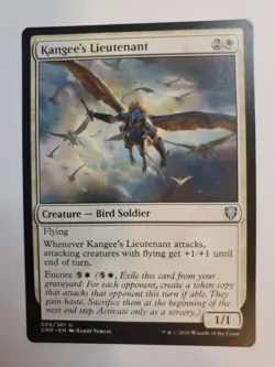 MTG Magic The Gathering Card Kangee's Lieutenant Creature Bird Soldier White - Image 1