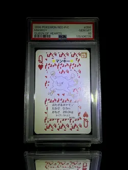 PSA 10 SEQUENTIAL SET 1996 POKEMON RED PLAYING CARDS #056 #57 MANKEY & PRIMEAPE - Image 2