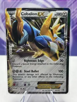 Cobalion-EX - 93/135 - Holo Rare EX, English Pokemon Plasma Storm - Image 1