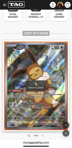 Pokemon S&V Prismatic Evolutions Eevee 173 Black Star ETB Promo - TAG 10 -PSA - Image 5