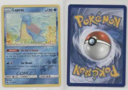 Lapras Reverse Foil Pokemon Sun & Moon Lost Thunder #56 0n64 - Image 3